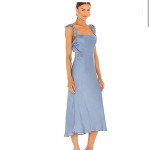 Astr the Label Rina Satin Midi Dress